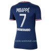 Camiseta de fútbol Paris Saint-Germain Kylian Mbappé 7 Primera Equipación 2021/22 - Mujer